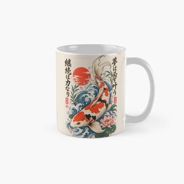 Item preview, Koi Fish Japanese Wave designed and sold by lungpleecha.