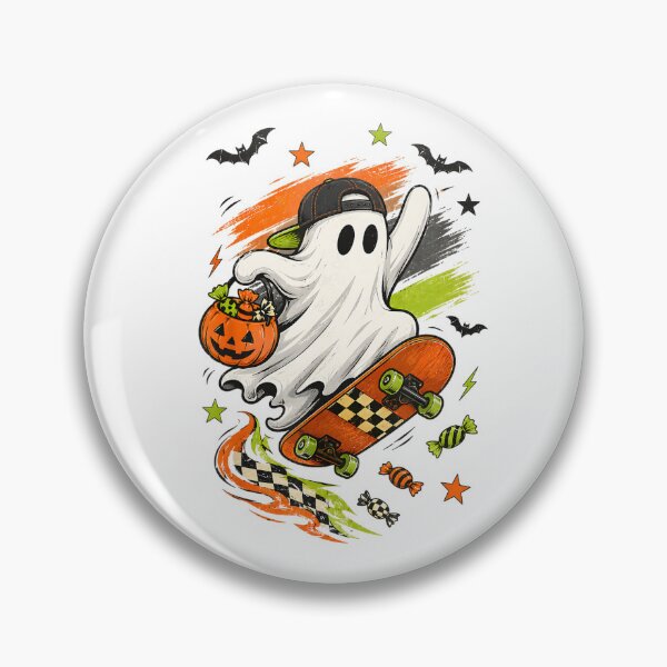 Item preview, Skateboarding Ghost Trick or Treat Halloween designed and sold by VioletNance.