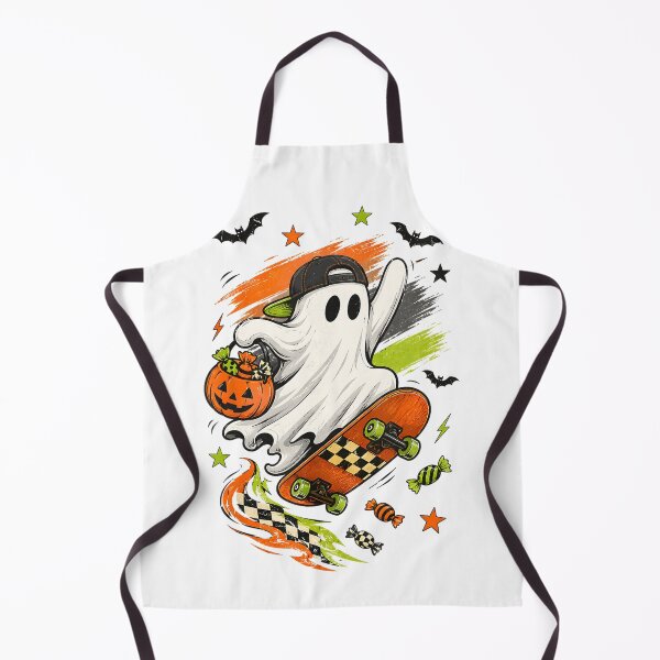Item preview, Skateboarding Ghost Trick or Treat Halloween designed and sold by VioletNance.