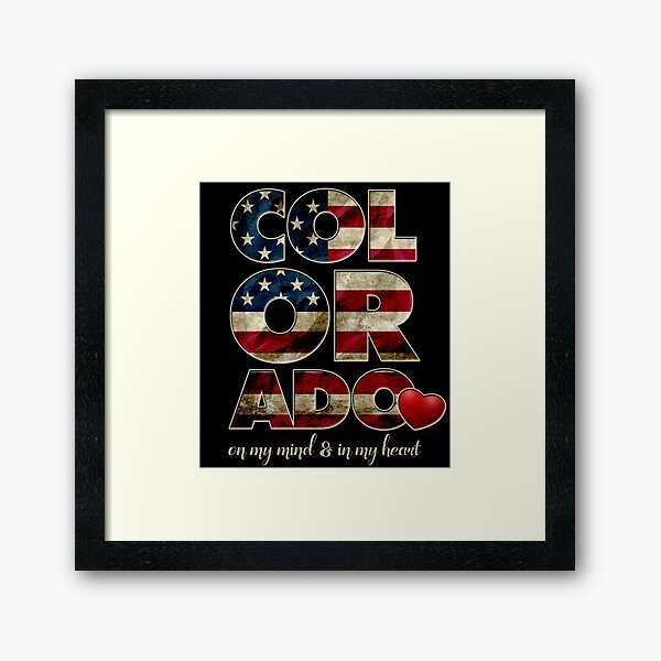 Item preview, Colorado On My Mind and My Heart Proud Strong Awesome Design Gift designed and sold by djpraxis.