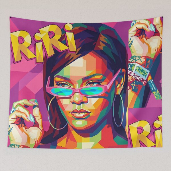 Artikelvorschau, Rihanna RiRi Pop Art entworfen und verkauft von SiksisArt.