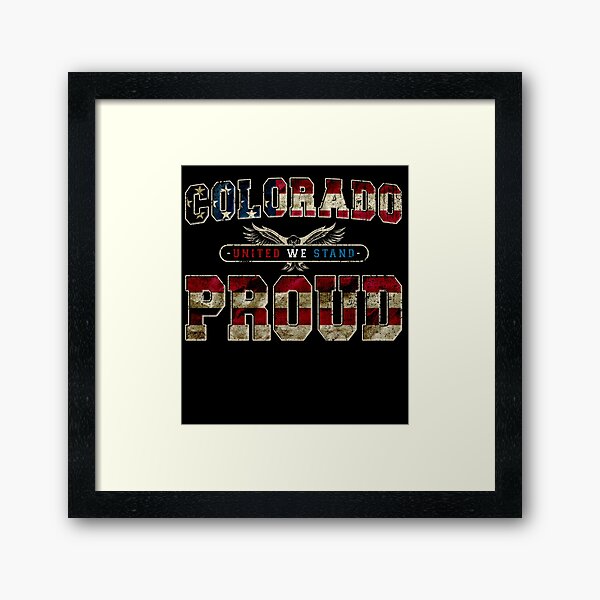 Item preview, Colorado United We Stand Proud Strong Awesome Design Gift US Flag designed and sold by djpraxis.