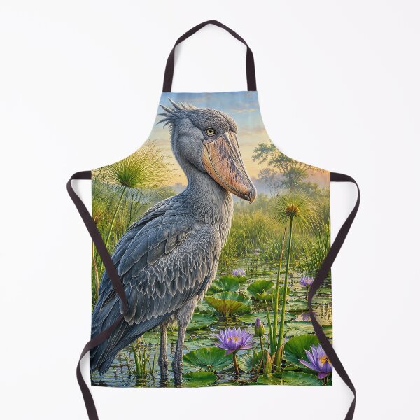Item preview, Shoebill Stork in a Golden Wetland designed and sold by Pixel Junkies Studio.