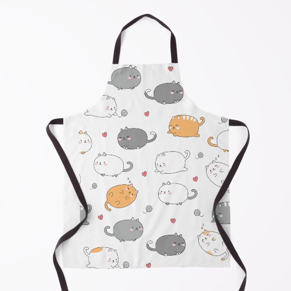 Item preview, Kawaii Cat Seamless Pattern designed and sold by Ceylune.