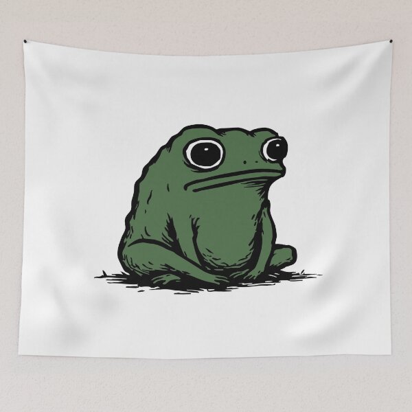 Item preview, Frog in thought designed and sold by randkcreativeco.