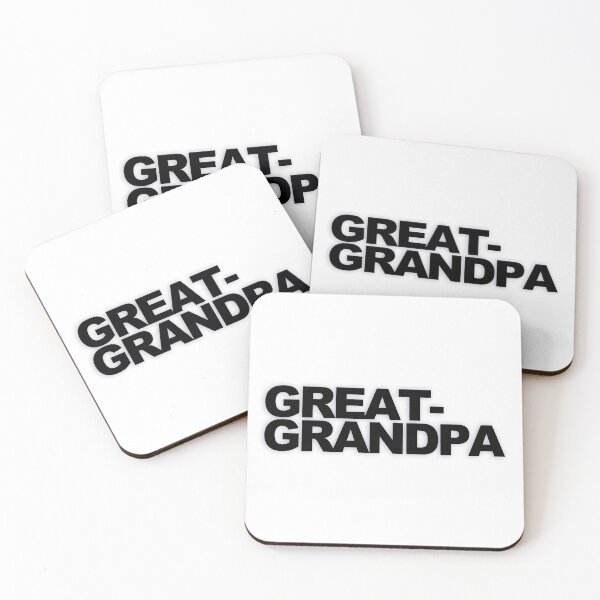 Item preview, GREAT-GRANDPA — Black Minimal Bold Type Statement designed and sold by WORDPAUSE.