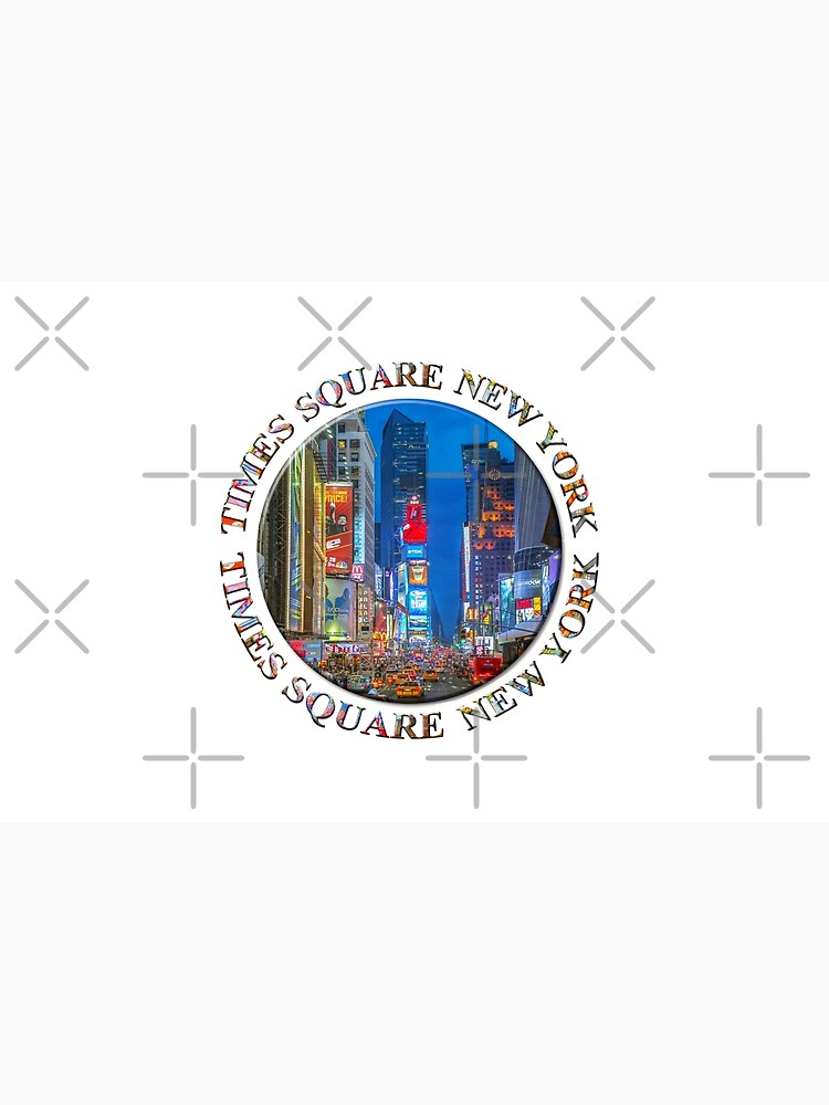 Times Square Broadway (New York Badge Emblem on white) by RayW