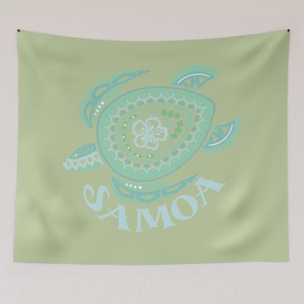 Aperçu de l'œuvre Samoa Tribal Turtle créée et vendue par sunnthreads.