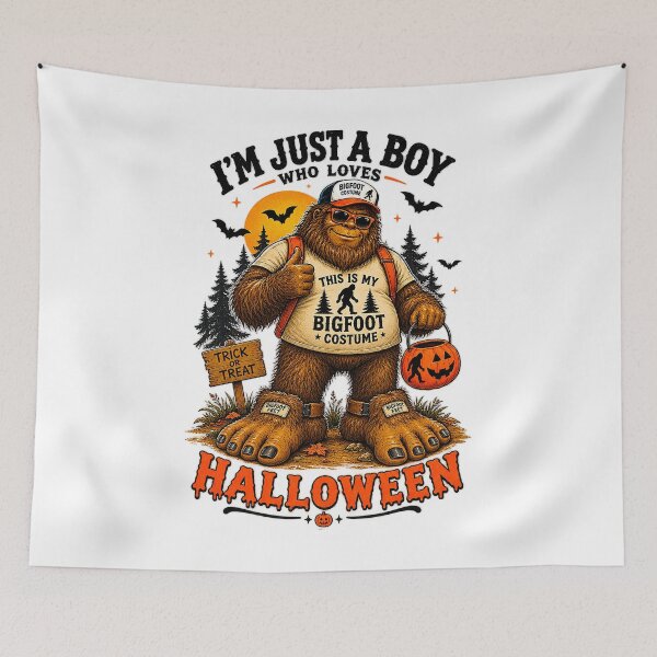 Item preview, ⭐ CRYPT OR TREAT COLLECTION - CRYPTID - BIGFOOT IN COSTUME - BOY designed and sold by WheelieGdArt.