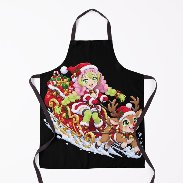 Item preview, Mitsuri Kanroji Demon Slayer Christmas Reindeer Sleigh designed and sold by mildaclairmo.