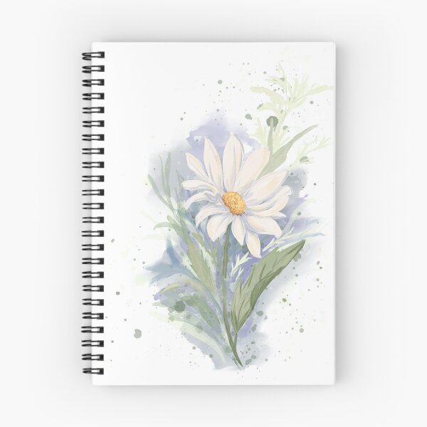 Item preview, Watercolor White Daisy Bouquet Cottagecore Art Gift designed and sold by LafinaArt.
