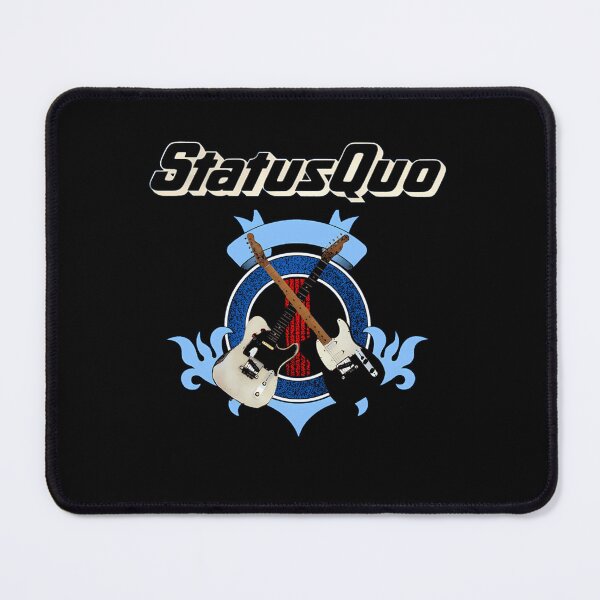 Item preview, Status Quo Crossed Guitars Blue Crest Emblem designed and sold by aestogo.