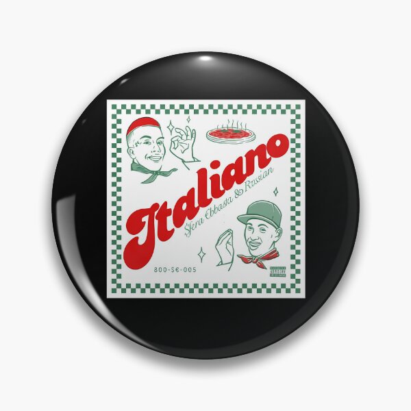Item preview, Sfera Ebbasta Italiano Pizza Box designed and sold by aestogo.