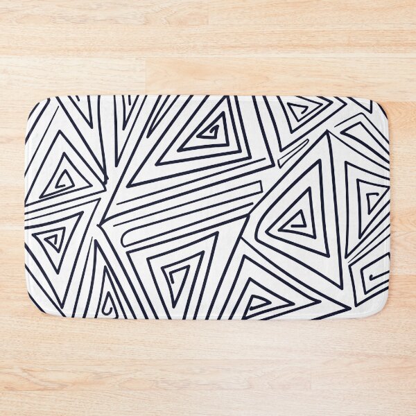 Item preview, Indigo Triangle Optical Pattern designed and sold by Ceylune.