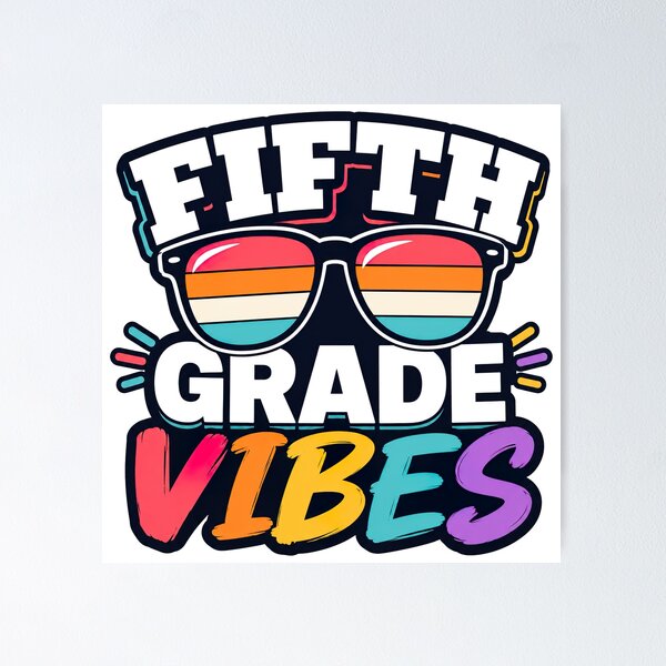 Item preview, 5th Grade Vibes, Fifth Grade Vibes designed and sold by graphic-genie.