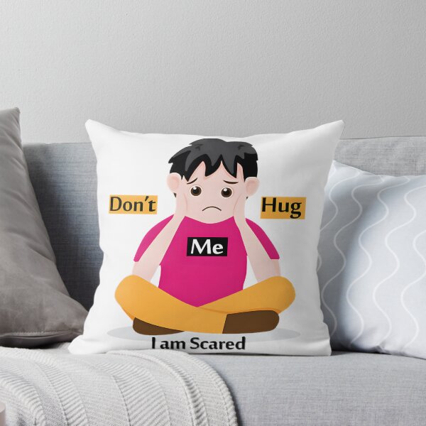 Item preview, Don'T Hug Me I'M Scared Creepy Cute Horror Art | ⭐⭐⭐⭐⭐ Best Seller designed and sold by sunsetboardwalk.