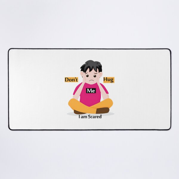 Item preview, Don'T Hug Me I'M Scared Creepy Cute Horror Art | ⭐⭐⭐⭐⭐ Best Seller designed and sold by sunsetboardwalk.
