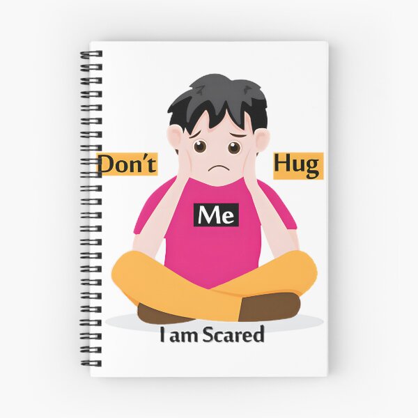 Item preview, Don'T Hug Me I'M Scared Creepy Cute Horror Art | ⭐⭐⭐⭐⭐ Best Seller designed and sold by sunsetboardwalk.