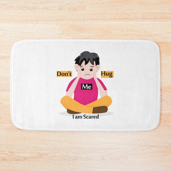 Item preview, Don'T Hug Me I'M Scared Creepy Cute Horror Art | ⭐⭐⭐⭐⭐ Best Seller designed and sold by sunsetboardwalk.