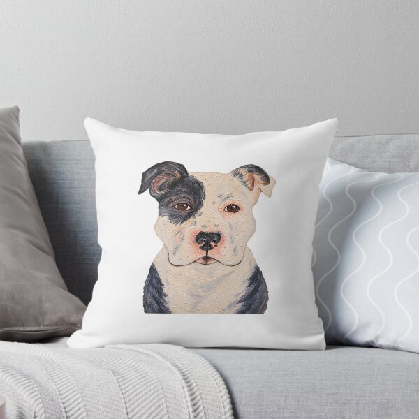 Item preview, Sweet Pitty Dog Original Art Acrylic designed and sold by Chris Zahorcik Art.