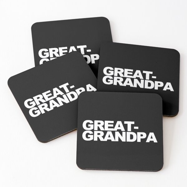 Item preview, GREAT-GRANDPA — White Minimal Bold Type Statement designed and sold by WORDPAUSE.