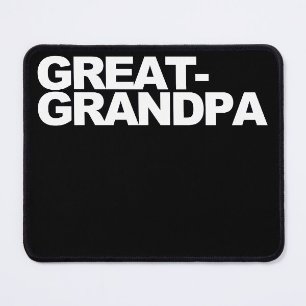 Item preview, GREAT-GRANDPA — White Minimal Bold Type Statement designed and sold by WORDPAUSE.