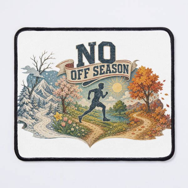 Item preview, No Off Season Running – Four Seasons Runner designed and sold by Nacho Average Designs.