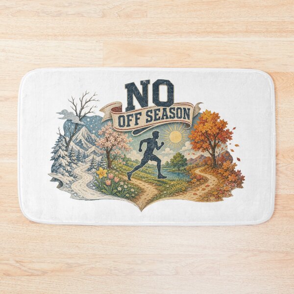 Item preview, No Off Season Running – Four Seasons Runner designed and sold by Nacho Average Designs.