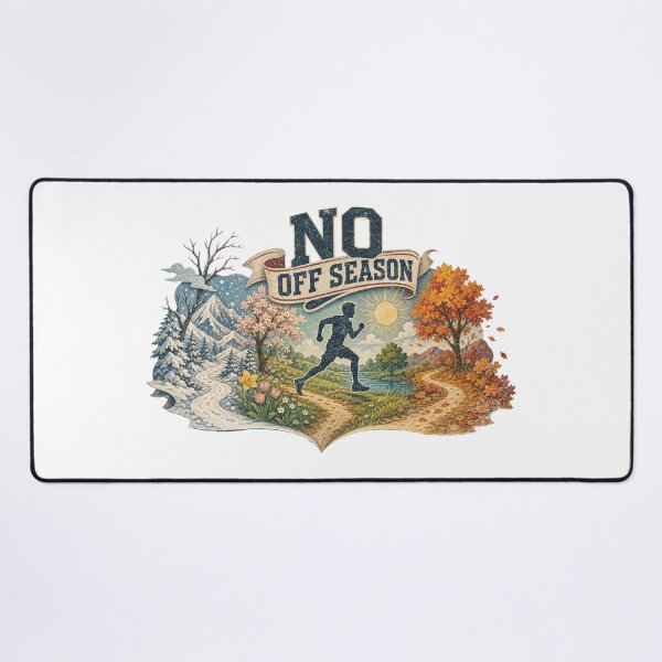 Item preview, No Off Season Running – Four Seasons Runner designed and sold by Nacho Average Designs.