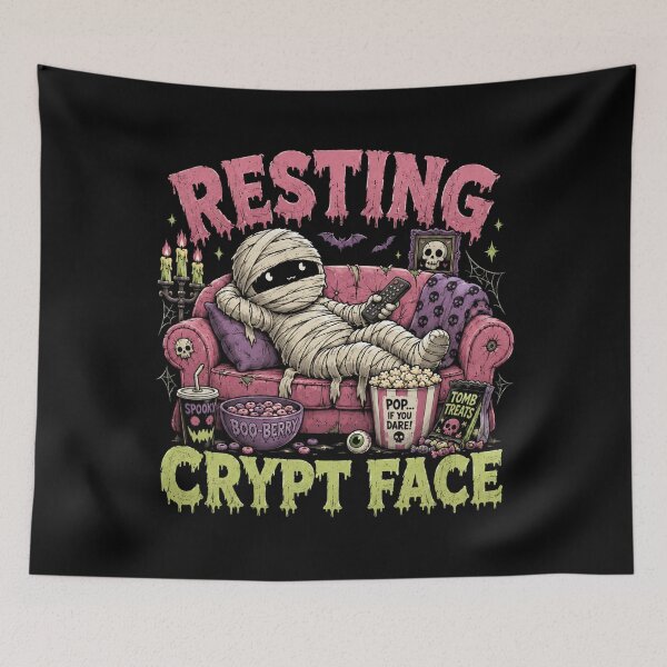 Item preview, Resting Crypt Face designed and sold by QuixoticDigital.