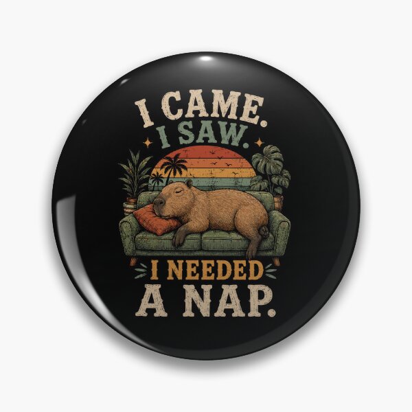 Item preview, I Came I Saw I Needed a Nap Funny Capybara Sleepy Animal designed and sold by mraihan.