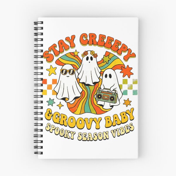 Item preview, Stay Creepy Groovy Ghosts Retro Halloween Vibes designed and sold by VioletNance.