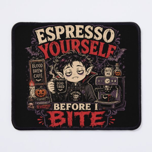 Item preview, Espresso Yourself Before I Bite designed and sold by QuixoticDigital.