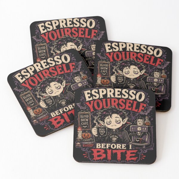 Item preview, Espresso Yourself Before I Bite designed and sold by QuixoticDigital.