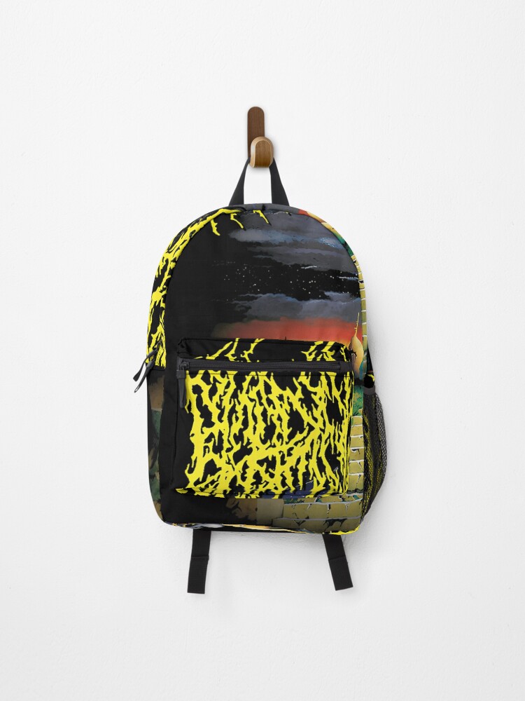 Thumbnail 1 of 3, Backpack, Futuristic Domed Structure With Stone Steps designed and sold by DigitalThread.