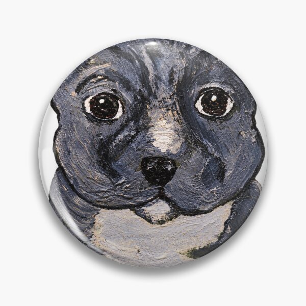 Item preview, Blue Pit Bull Terrier Original Acrylic designed and sold by Chris Zahorcik Art.