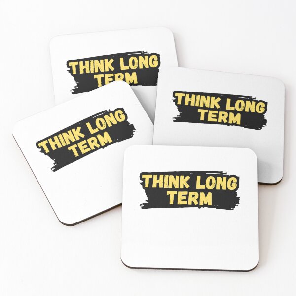 Item preview, Think Long Term Vintage Investing Finance Investor Design designed and sold by variant designer.