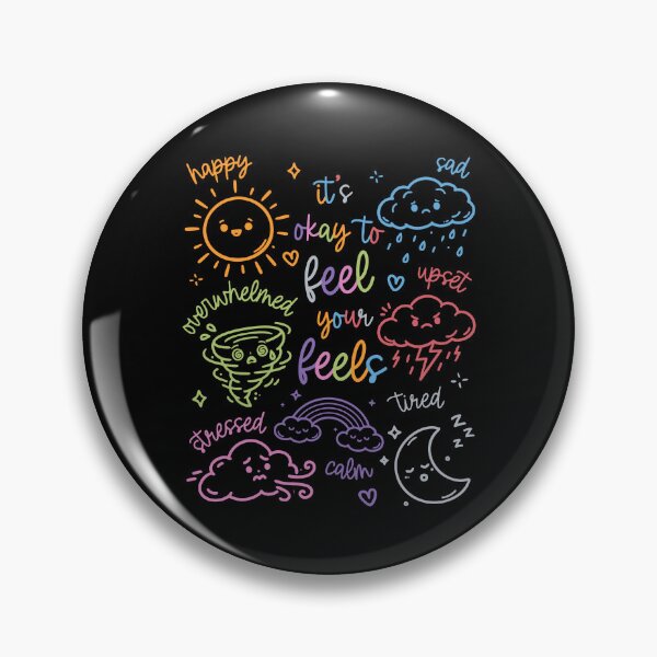 Item preview, Inspirational Feel Your Feels Weather Doodle designed and sold by hannartbaker.