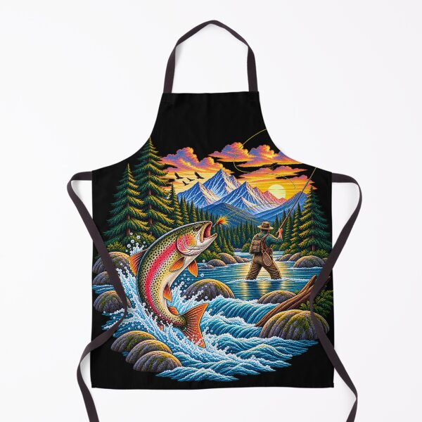 Item preview, Fly Fishing Trout Mountain River Outdoor Adventure designed and sold by JKDJ.