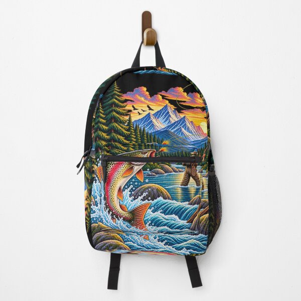 Item preview, Fly Fishing Trout Mountain River Outdoor Adventure designed and sold by JKDJ.
