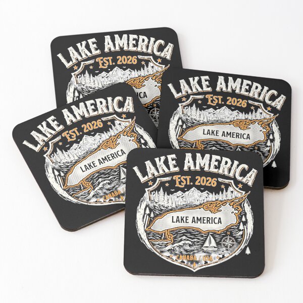 Item preview, Lake America Funny Ontario USA Canada Graphic designed and sold by Aladino Tamayo.
