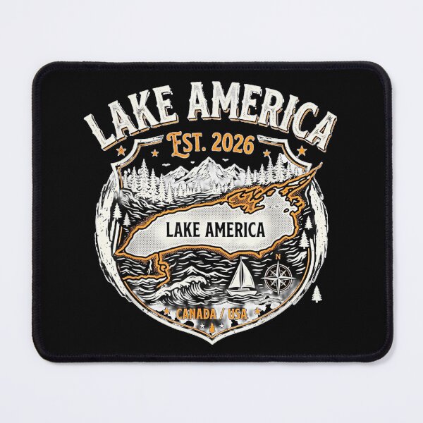 Item preview, Lake America Funny Ontario USA Canada Graphic designed and sold by Aladino Tamayo.