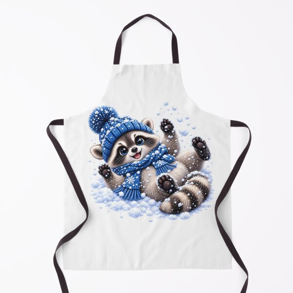 Item preview, Playful Winter Raccoon in the Snow designed and sold by TinyWeird.