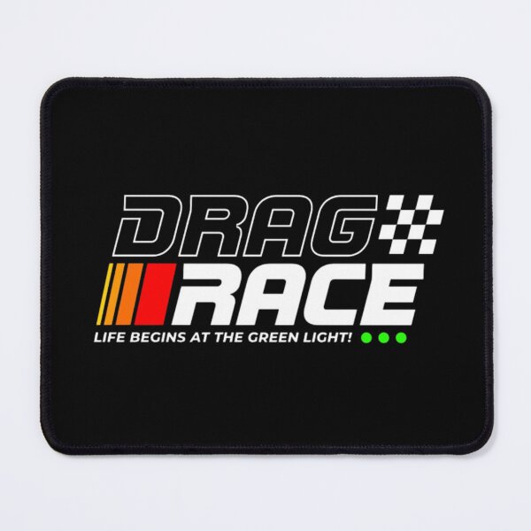 Item preview, Drag Race Life Begins at the Green Light – Racing Retro Design designed and sold by MindMess Studio.