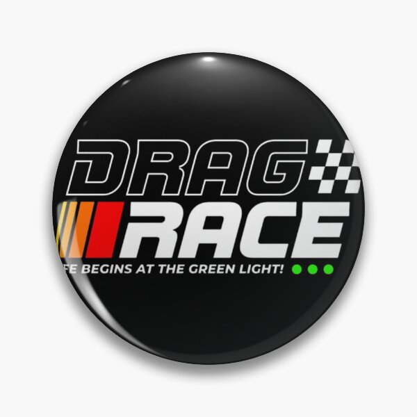 Item preview, Drag Race Life Begins at the Green Light – Racing Retro Design designed and sold by MindMess Studio.