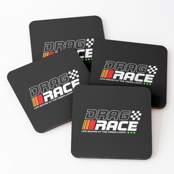 Item preview, Drag Race Life Begins at the Green Light – Racing Retro Design designed and sold by MindMess Studio.