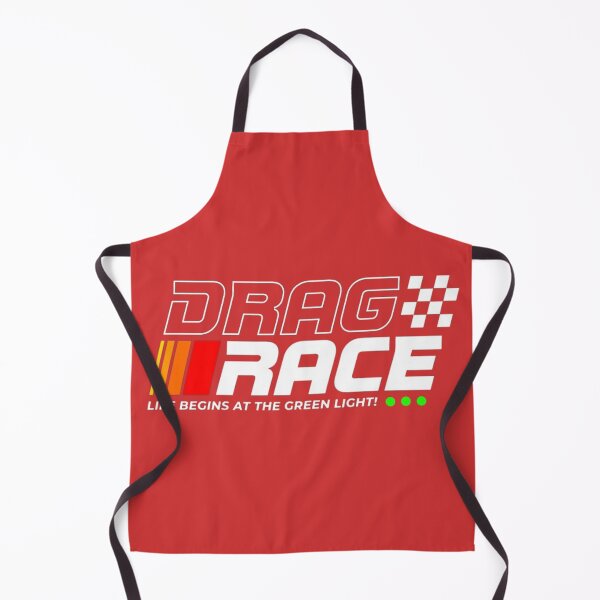 Item preview, Drag Race Life Begins at the Green Light – Racing Retro Design designed and sold by MindMess Studio.