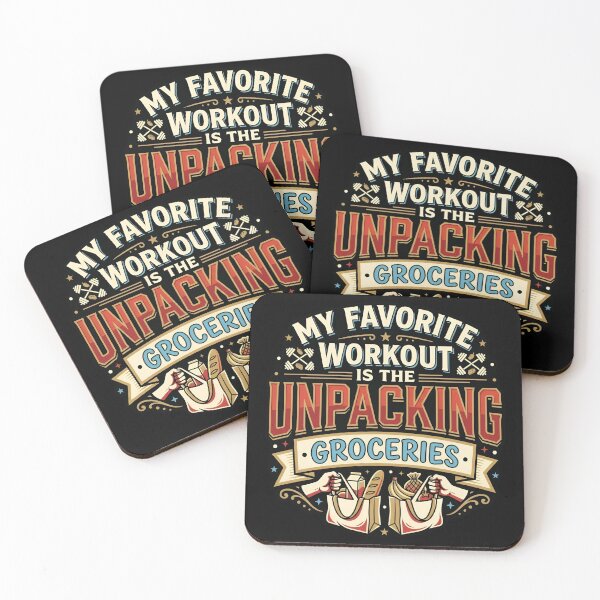 Item preview, My Favorite Workout Is Unpacking Groceries Fitness designed and sold by DuckOddity.