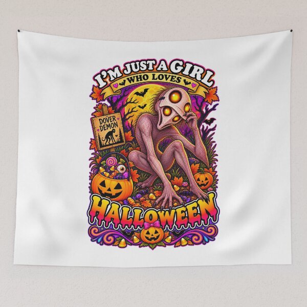 Item preview, ⭐ CRYPT OR TREAT COLLECTION - CRYPTID - DOVER DEMON IN COSTUME - GIRL - Dover, Massachusetts  USA designed and sold by WheelieGdArt.