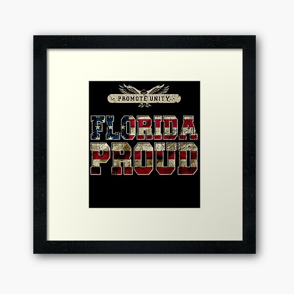 Item preview, Florida United We Stand Proud Strong Awesome Design Gift US Flag designed and sold by djpraxis.